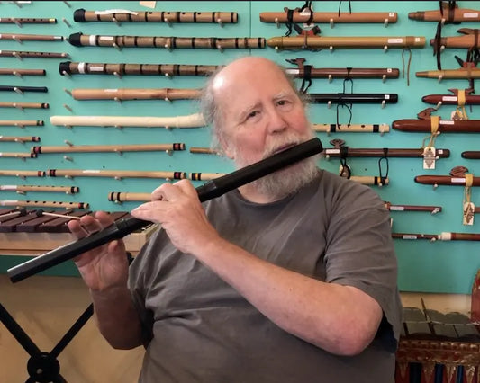 Casey Burns playing flute