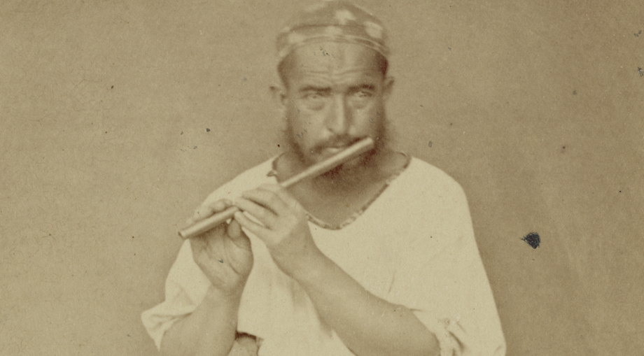 This ney from Russian Turkestan, about 1872, was a transverse flute (Source: Wikipedia)