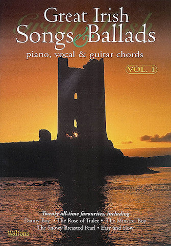 Great Irish Songs & Ballads – Volume 1 Piano, Vocal & Guitar Chords Media Hal Leonard   