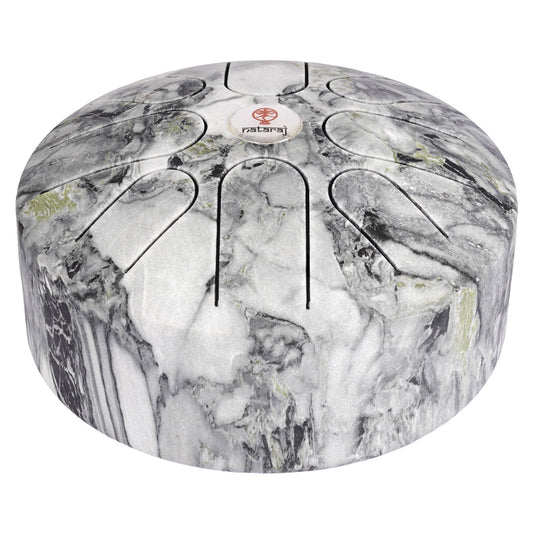 Nataraj Tongue Drum 8 inches, C Pygmy, White Marble