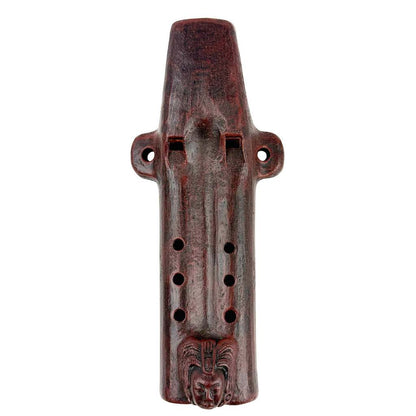 Native American Wet-tuned Harmonic Clay Flute in G, by Nash Tavewa 
