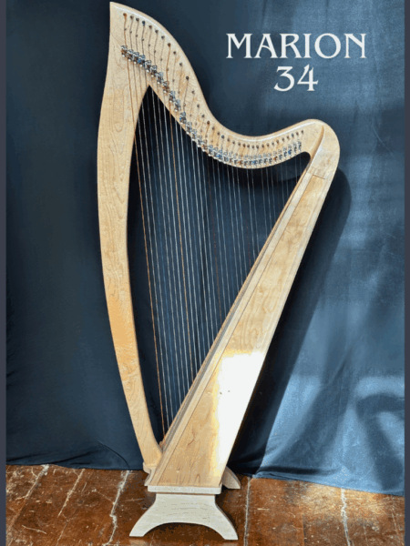 Stoney End 34 String Marion Harp Package
