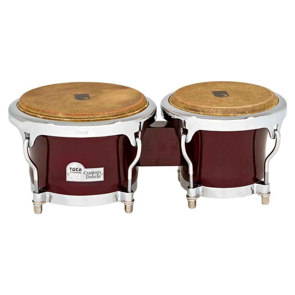 Toca 4600-DW Custom Deluxe Wood Bongos - Dark Wood