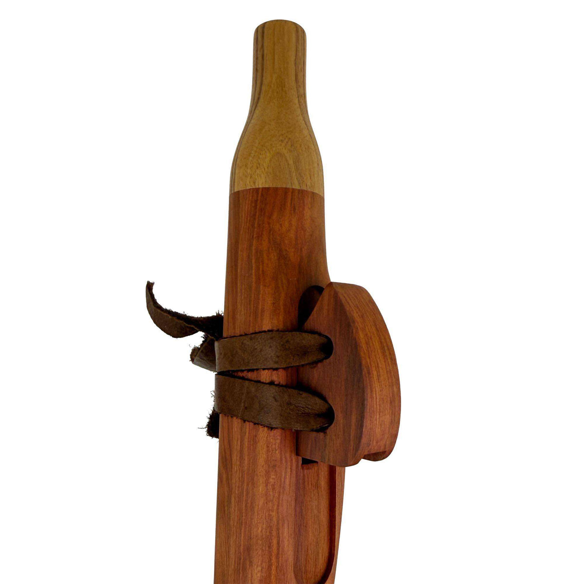 Native American Flute in F Minor by Nash Tavewa, Honduran Rosewood with Zebrawood Mouthpiece 