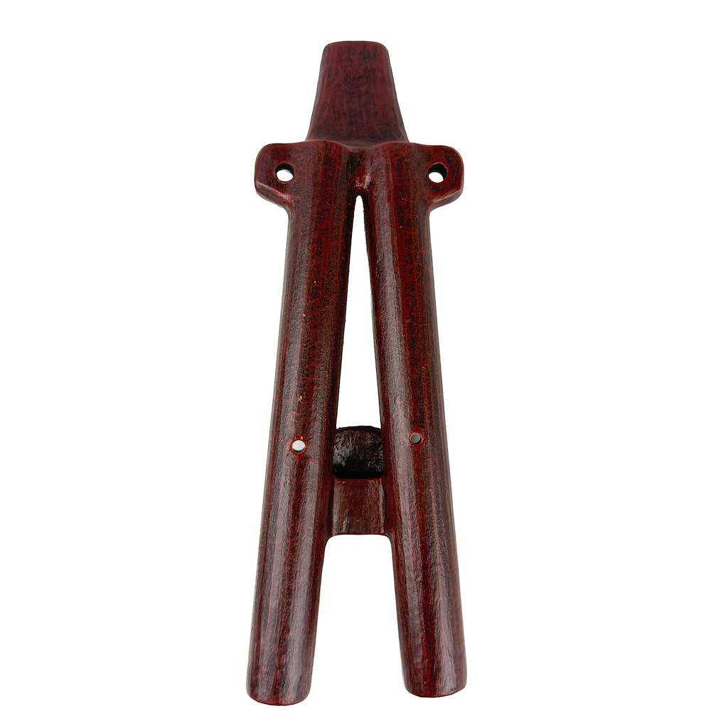 Native American Wobbling Double Clay Flute in C, by Nash Tavewa 