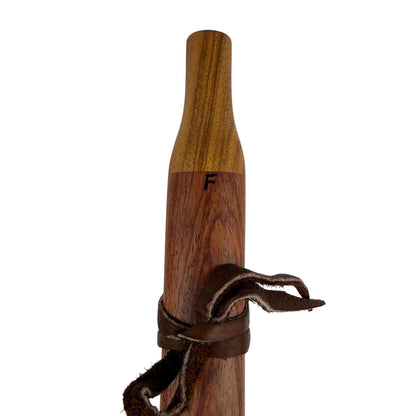Native American Flute in F Minor by Nash Tavewa, Bubiga with Zebrawood Mouthpiece 