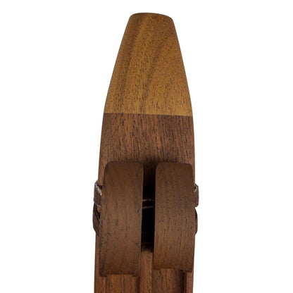 Native American Harmony Double Flute in G minor and D minor by Nash Tavewa, Peruvian Black Walnut with Acacia Mouthpiece 