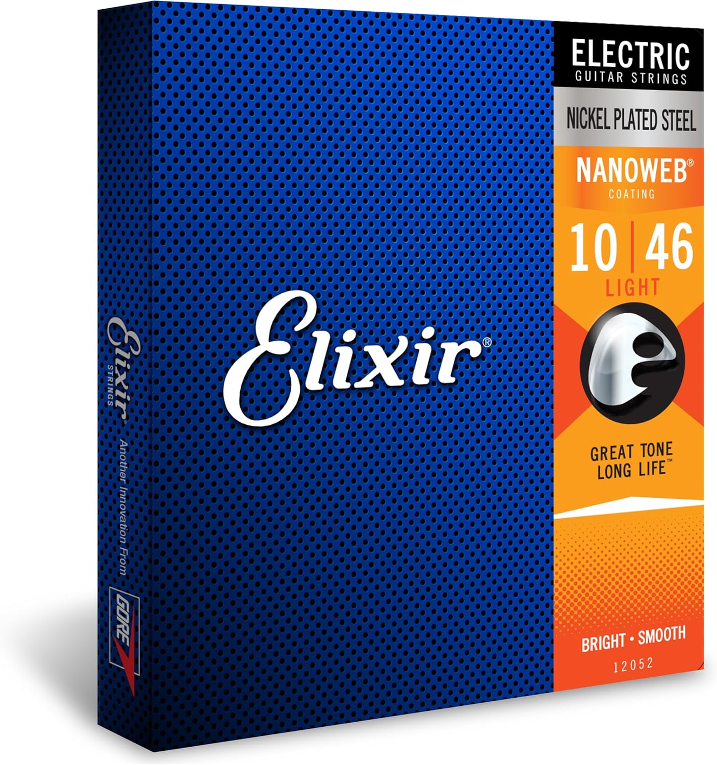 Elixir Nanoweb Electric Guitar Strings, Light, 10-46