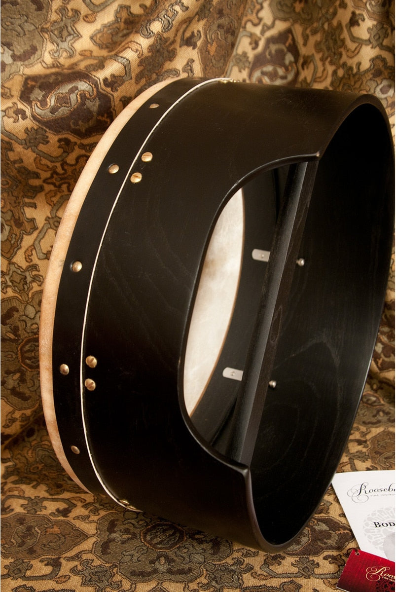 Roosebeck Bodhran, 16"x7", Tunable, Black, Single 