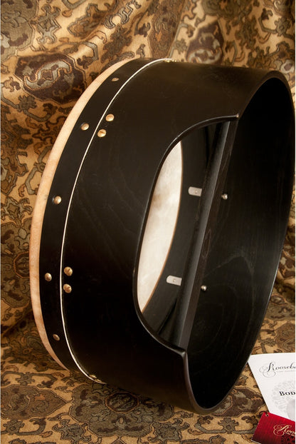 Roosebeck Bodhran, 16"x7", Tunable, Black, Single 