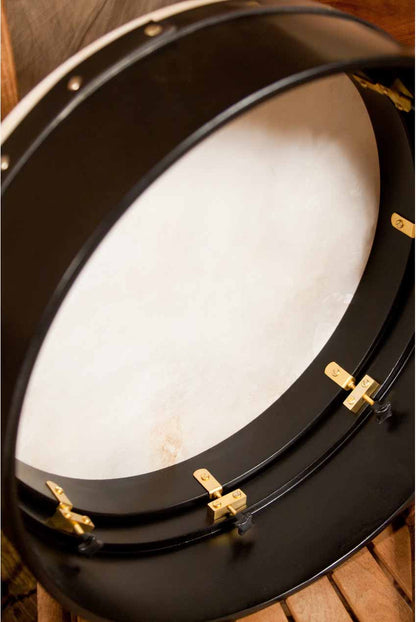 Roosebeck Tunable Ply Bodhran 16-by-5-Inch - Black Bodhrans Roosebeck   