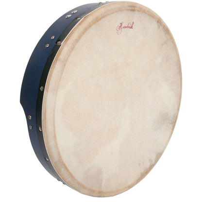 Roosebeck Bodhran, 16" x 3.5", Tune, Blue, T-Bar