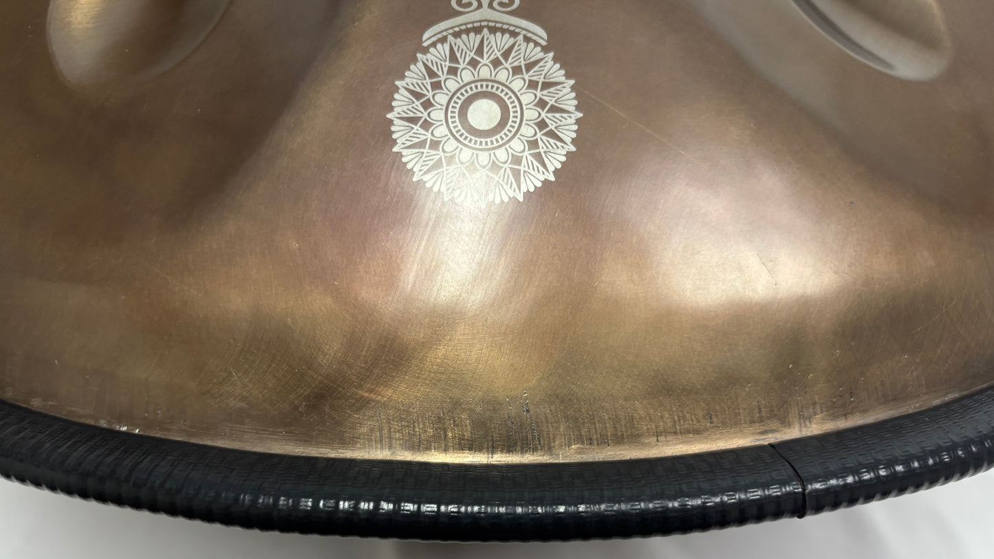 Handpan in "D Celtic Minor" tuning, 9 notes, *Blemished*