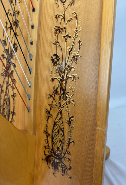 Lyon & Healy Troubadour IV Harp,  Pre-owned