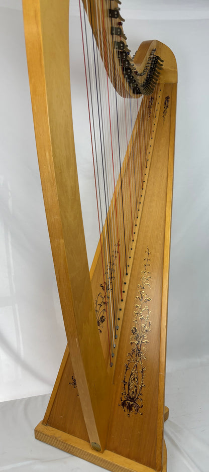 Lyon & Healy Troubadour IV Harp,  Pre-owned