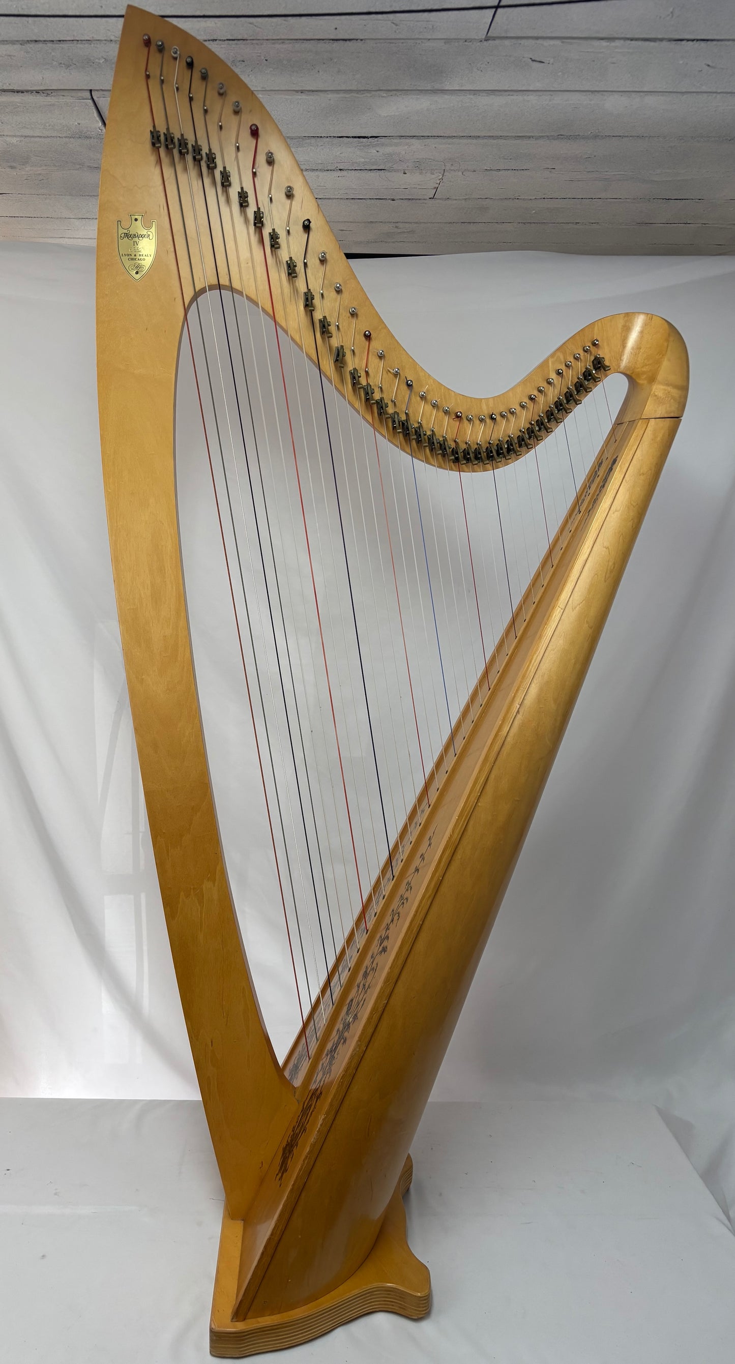Lyon & Healy Troubadour IV Harp,  Pre-owned