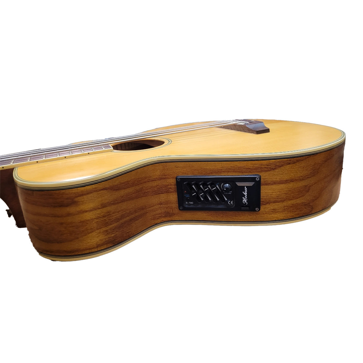 Hohner HAB-40N Acoustic Bass Guitar with Electronics (pre-owned 