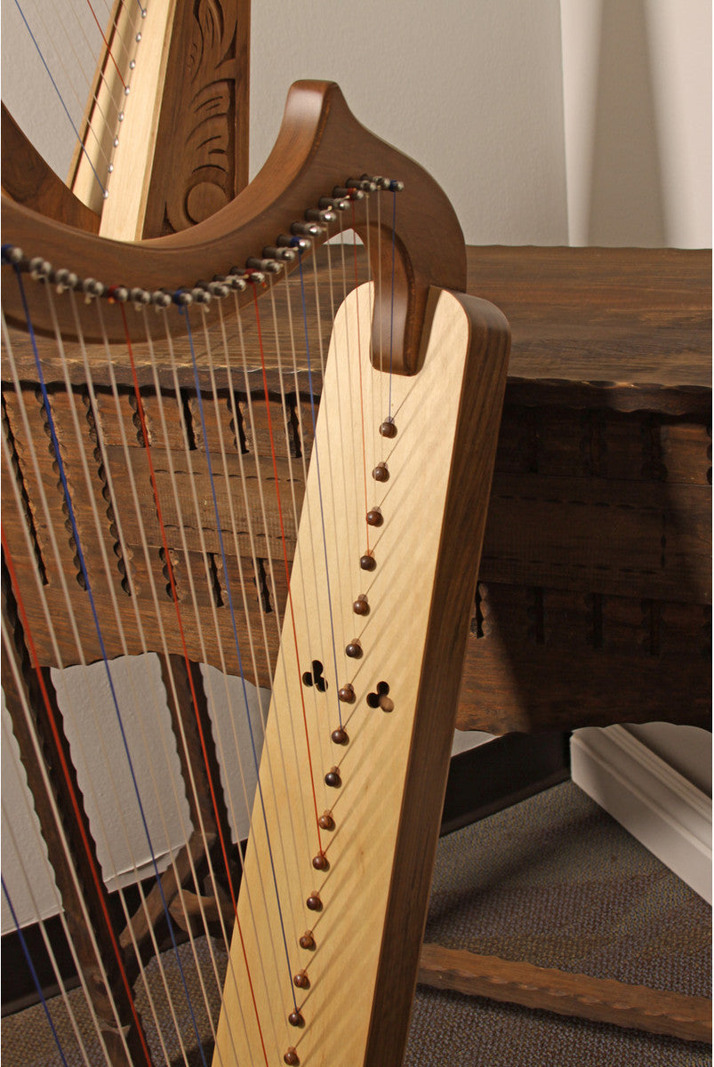 Early Music Shop 29-String Gothic Harp - Walnut Harps Early Music Shop   