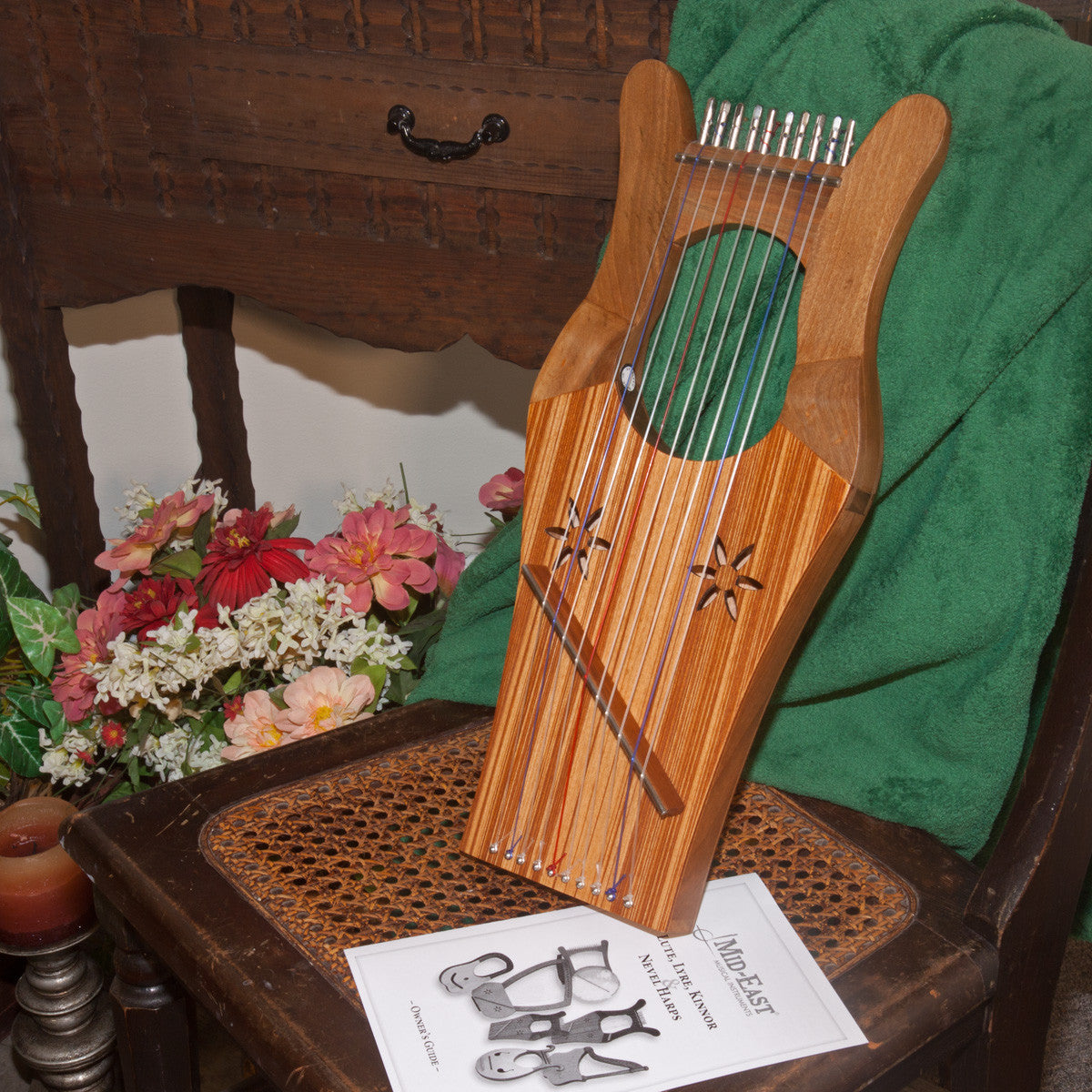 Mid-East Mini Kinnor Harp - Walnut Harps Mid-East   