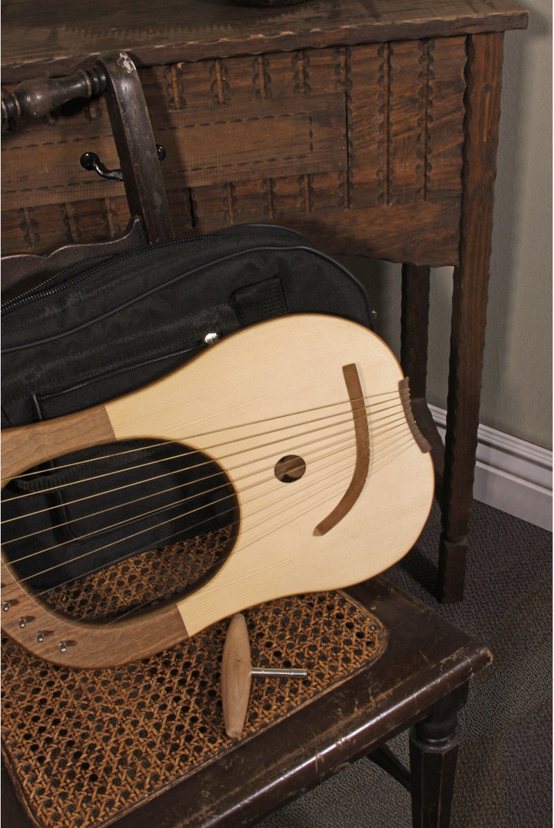 Lyre Harp, 10 String, Walnut