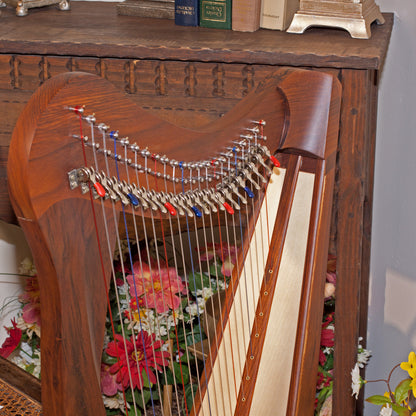 Roosebeck Heather Harp 22-String, Sheesham 5-Panel, Chelby Levers Harps Roosebeck   