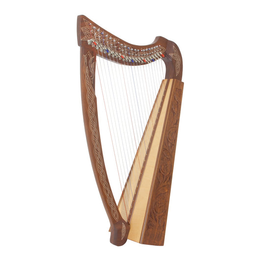 Roosebeck Heather Harp 22-String, Chelby Levers, Sheesham Thistle