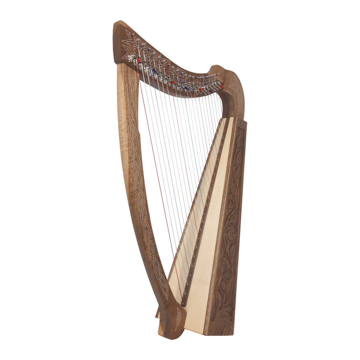 Roosebeck Heather Harp 22-String, Chelby Levers, Walnut Thistle Harps Roosebeck   