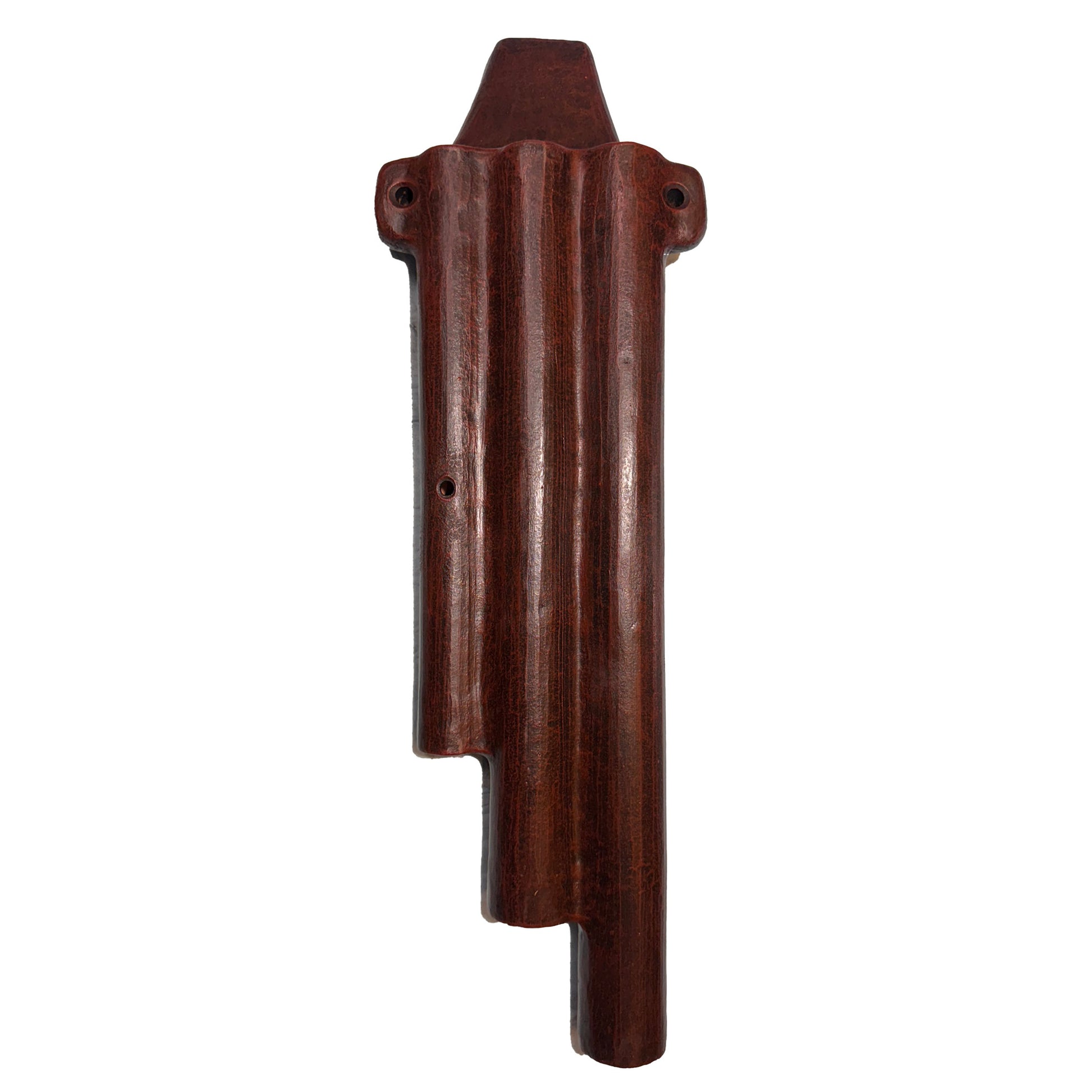 Native American Ceramic Triple Harmony Flute (F, G# C), by Nash Tavewa 