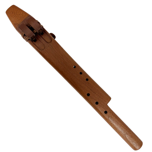 Native American Harmony Double Flute in E minor and B minor by Nash Tavewa, Peruvian Black Walnut with Mahogany Mouthpiece