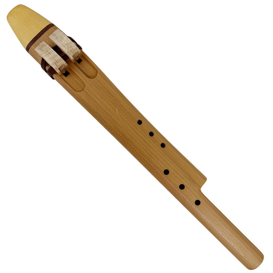 Native American Harmony Double Flute in E minor and B minor by Nash Tavewa, Western Red Cedar with Alaskan Yellow Cedar Mouthpiece