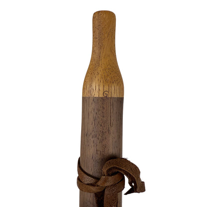 Native American Flute in G Minor by Nash Tavewa, Peruvian Black Walnut with Acacia Mouthpiece