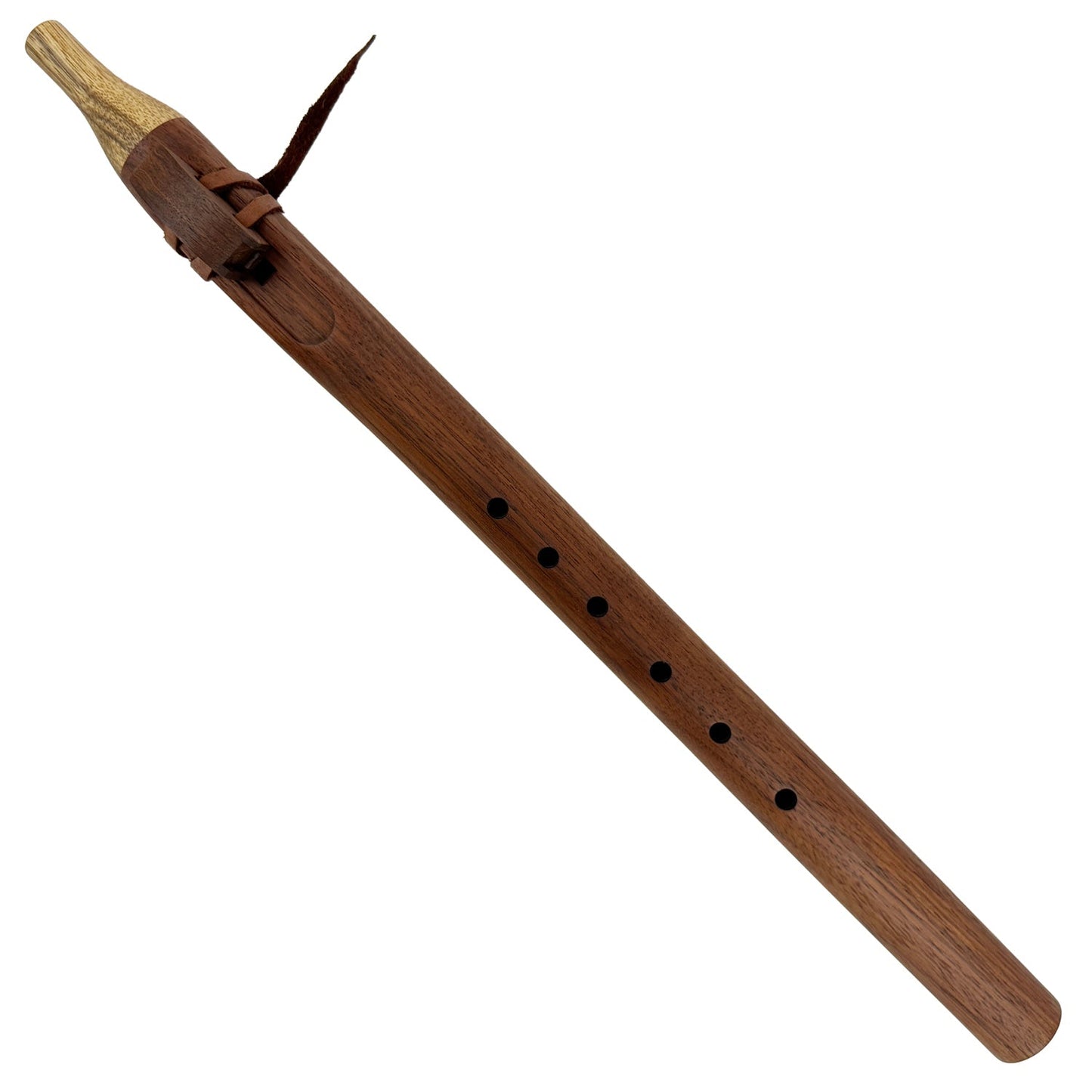 Native American Flute in E Minor by Nash Tavewa, Peruvian Black Walnut with Acacia Mouthpiece 