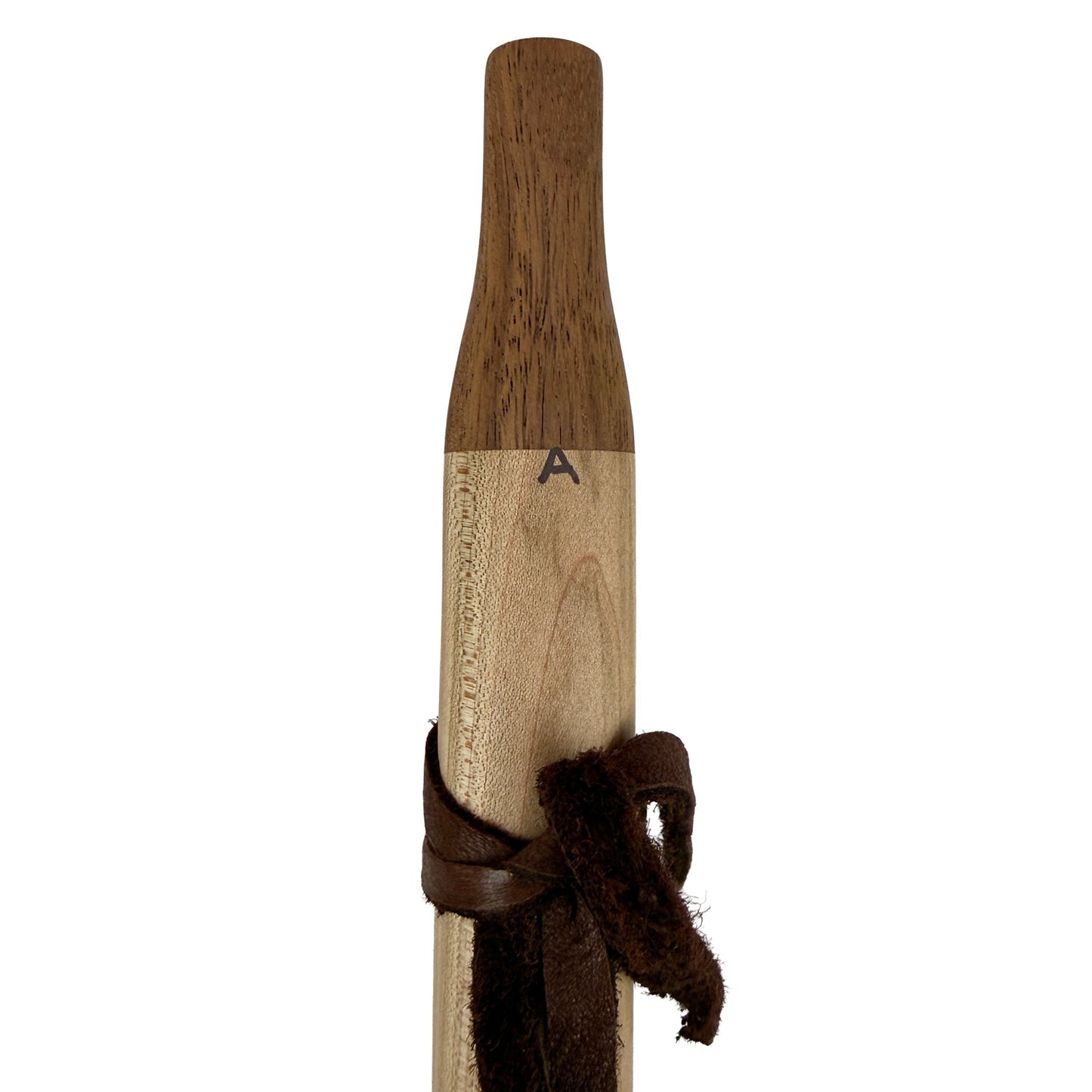 Native American Flute in A Minor by Nash Tavewa, Maple with Acacia Mouthpiece 