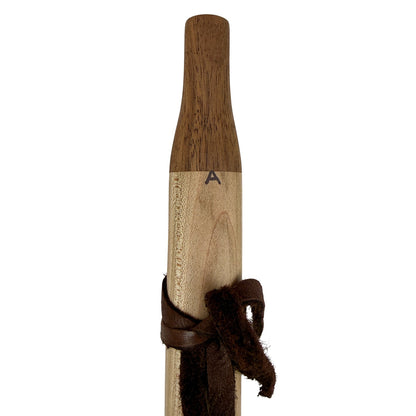 Native American Flute in A Minor by Nash Tavewa, Maple with Acacia Mouthpiece 