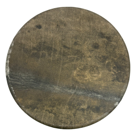 Bison Hide Hand Drum, Single-Sided, 15-inch, with Beater, by Nash Tavewa