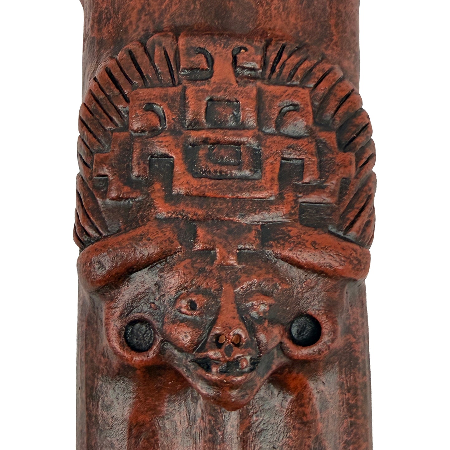 Native American Teotihuacan Harmony Clay Flute in G and D,  by Nash Tavewa 