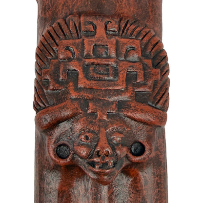 Native American Teotihuacan Harmony Clay Flute in G and D,  by Nash Tavewa 