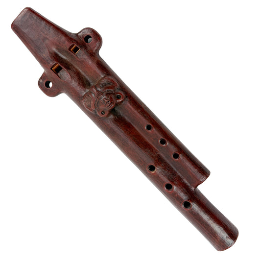 Native American Teotihuacan Harmony Clay Flute in G and D,  by Nash Tavewa