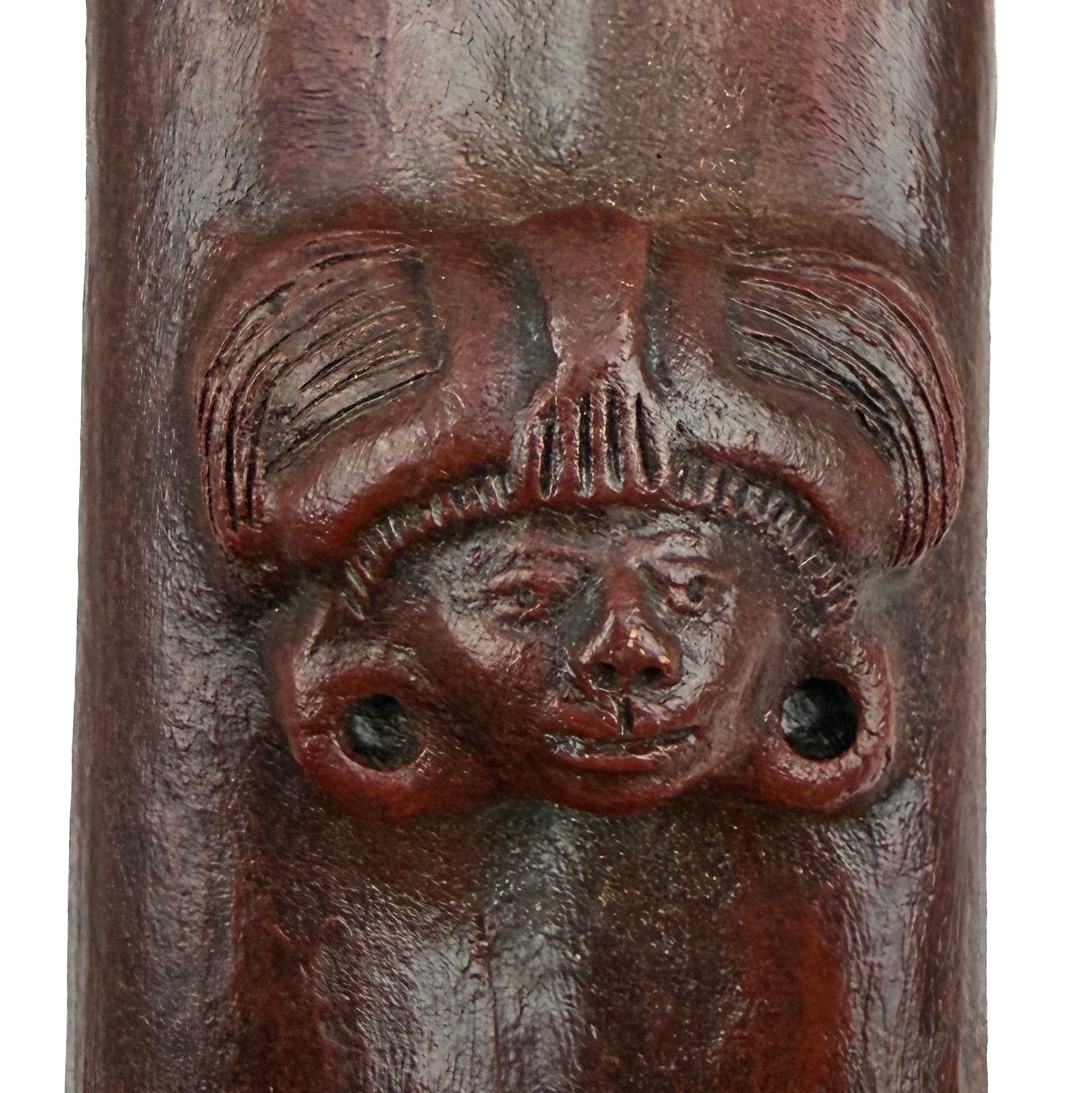 Native American Teotihuacan Harmony Clay Flute in G and D,  by Nash Tavewa 