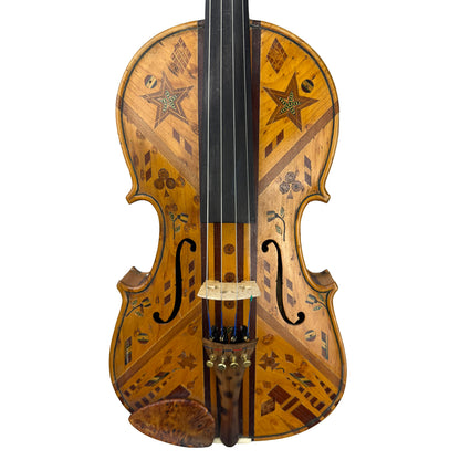 Handmade Matchstick Fiddle by F. Potter 