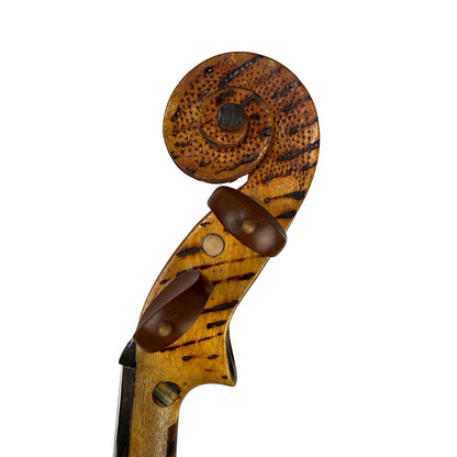 Handmade Matchstick Fiddle by F. Potter 