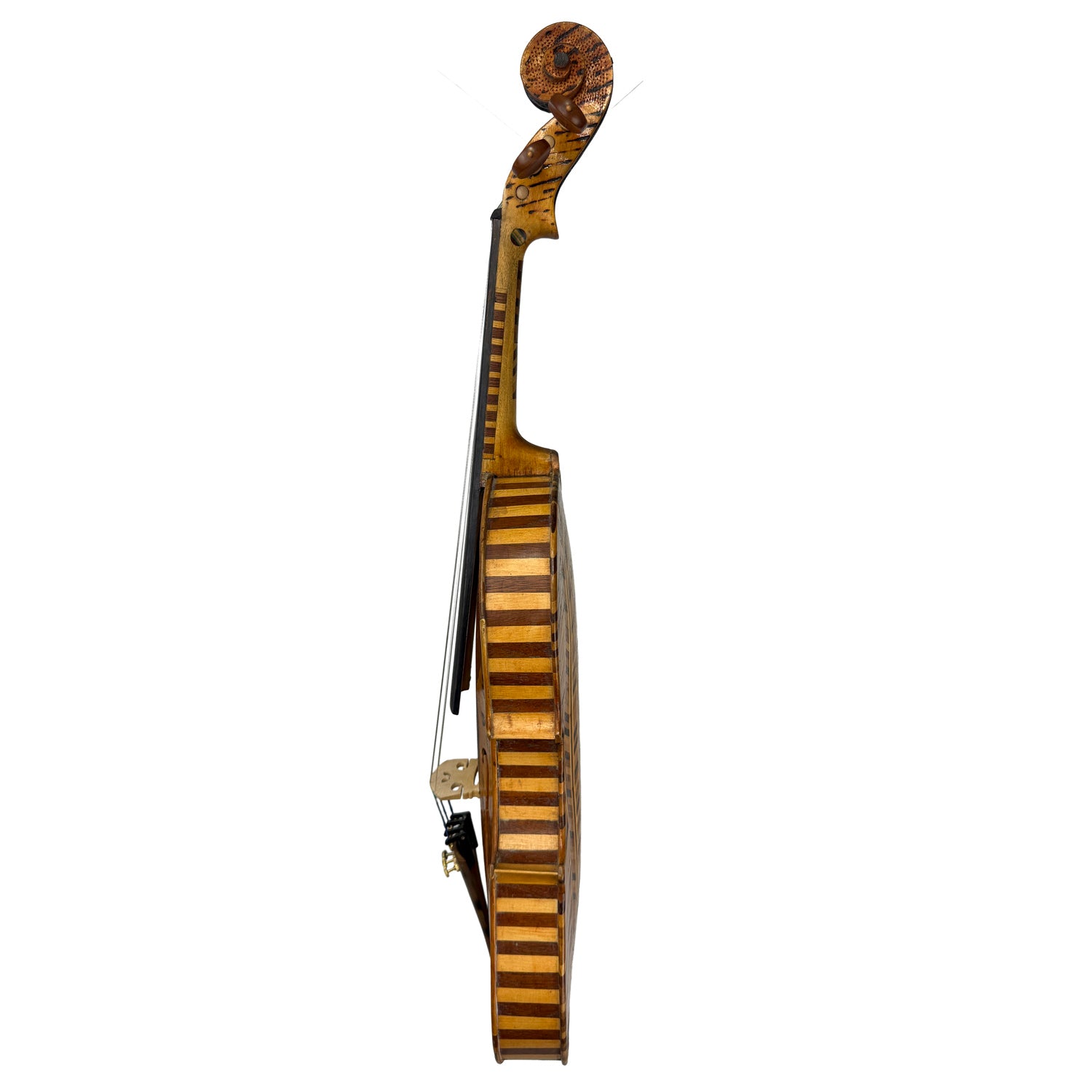 Handmade Matchstick Fiddle by F. Potter 
