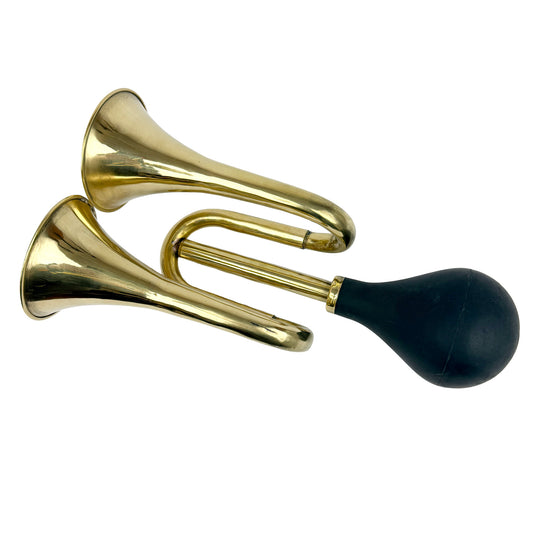 Brass Bulb Horn, Large Double Bell 
