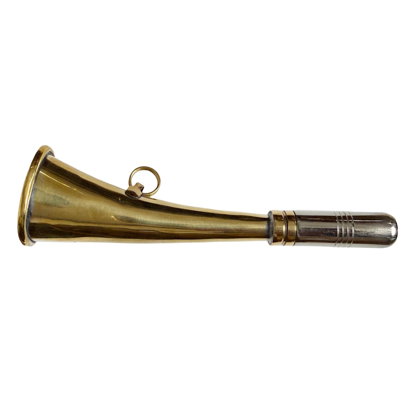 Mini Curved Brass Party Horn, 6 Inch 