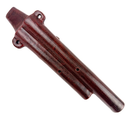 Native American Teotihuacan Harmony Clay Flute in G and D,  by Nash Tavewa 