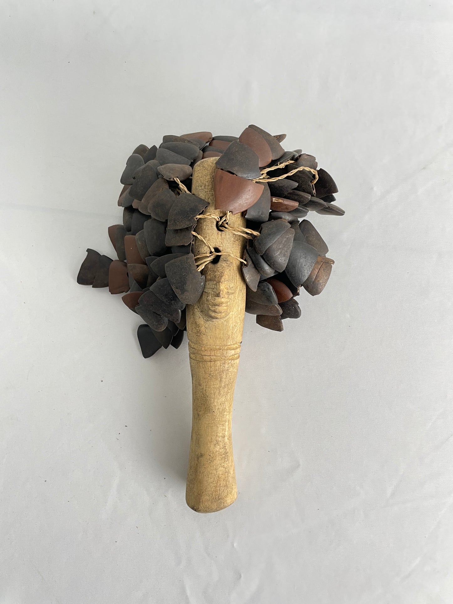Ideh Seed Shaker on a Carved Stick Shakers, Maracas & Rattles Lark in the Morning   