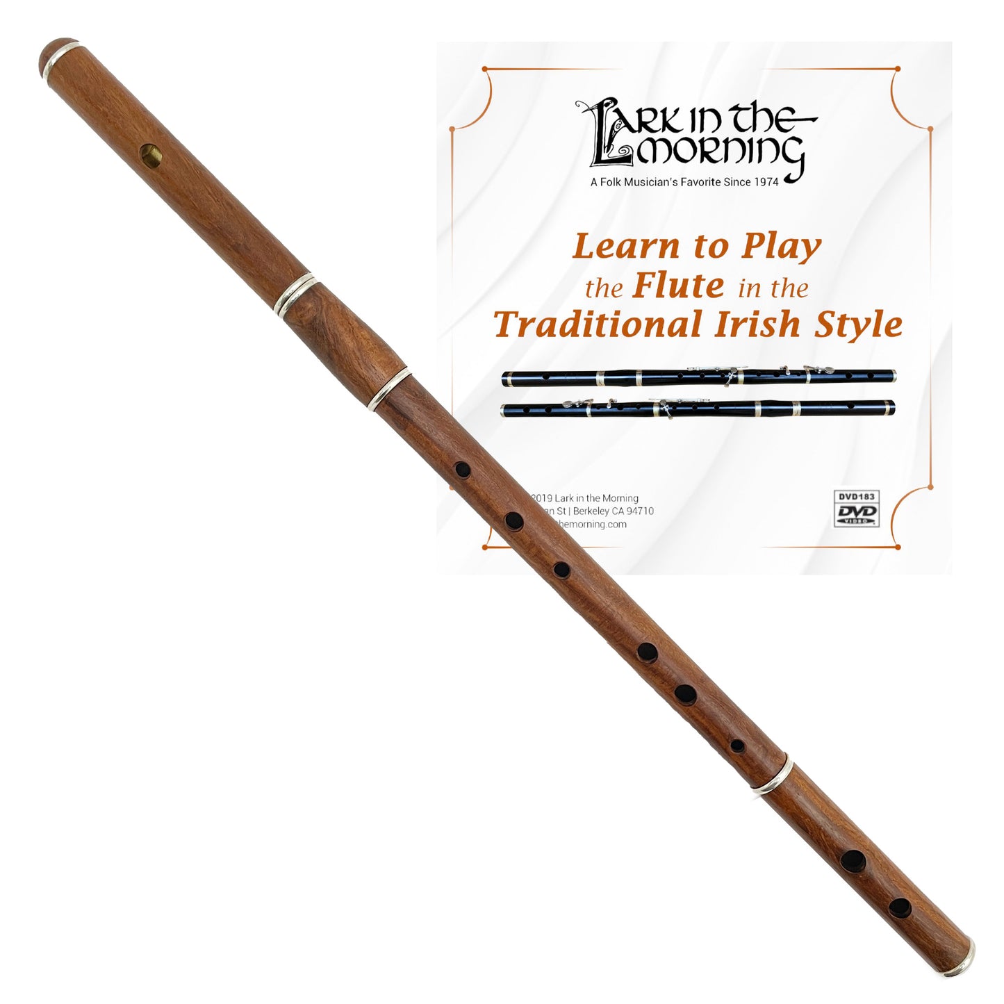 Irish Rosewood Flute, Beginner Package