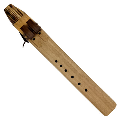 Native American Drone Flute in G minor by Nash Tavewa, Western Red Cedar