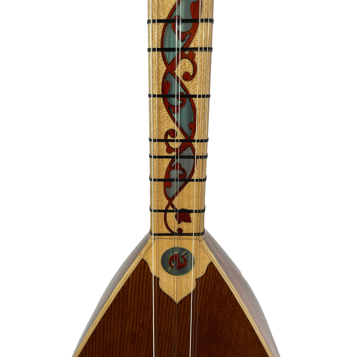 Turkish Baglama Saz, Short-Neck, Professional Model, Decorated Saz Masterwork   