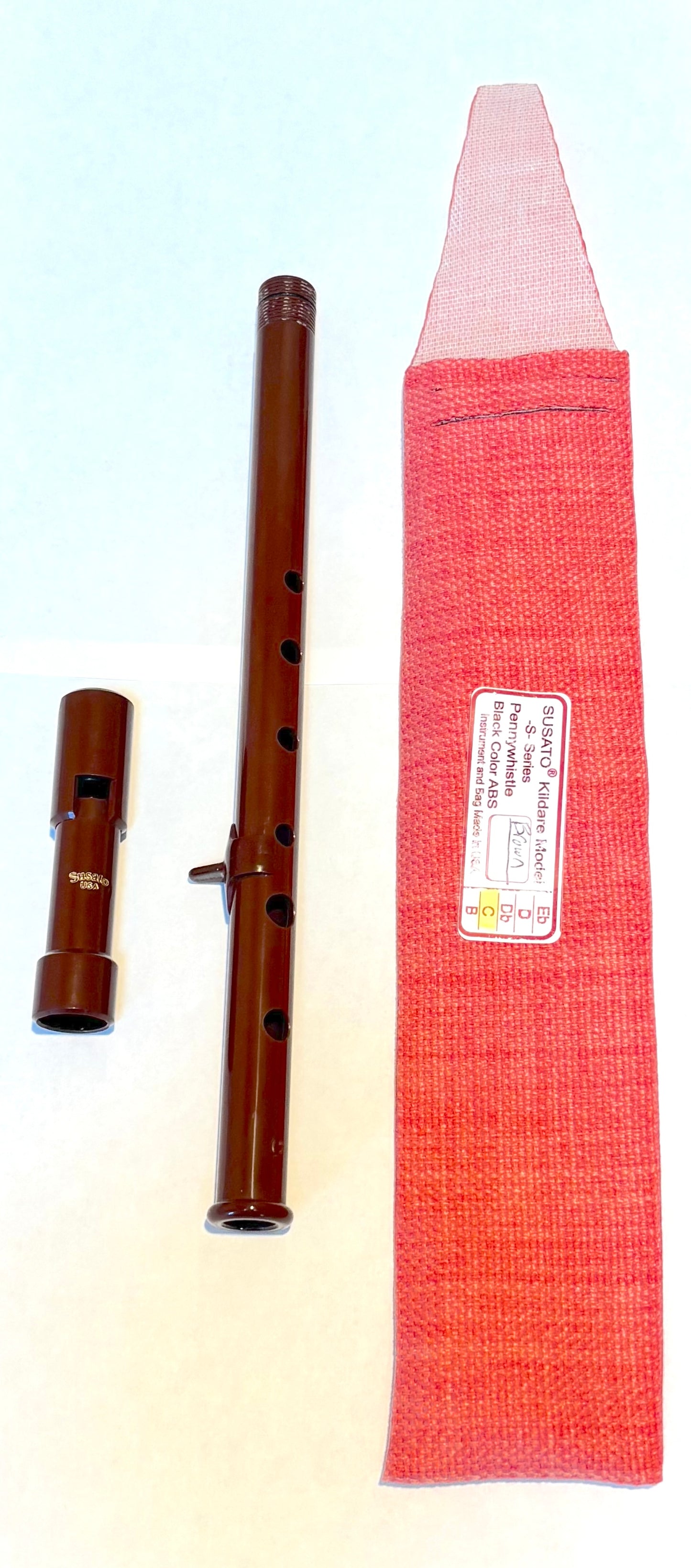 Kelischek High C Tunable Susato Pennywhistle (Brown)